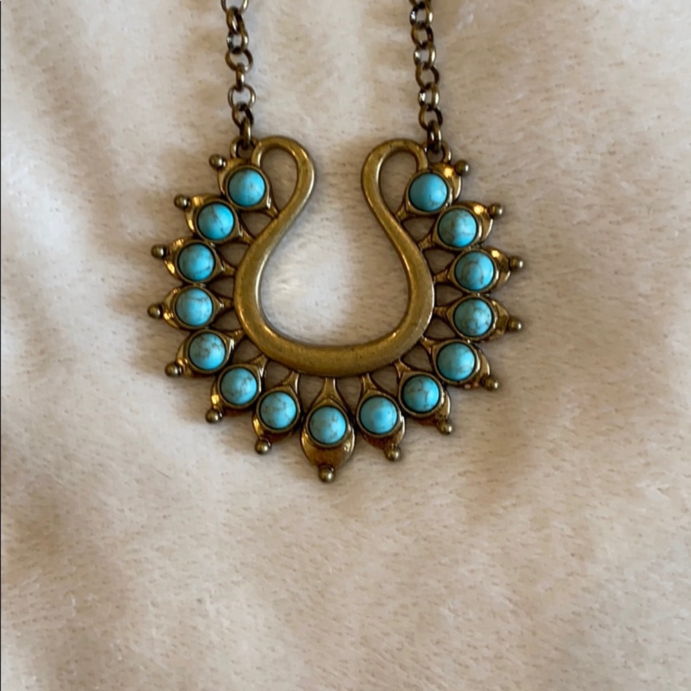 Turquoise long necklace